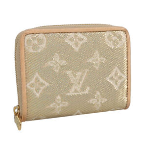 LOUIS VUITTON Monogram Laminated Jacquard Zippy Coin Purse M82483 Auth 100863SAM